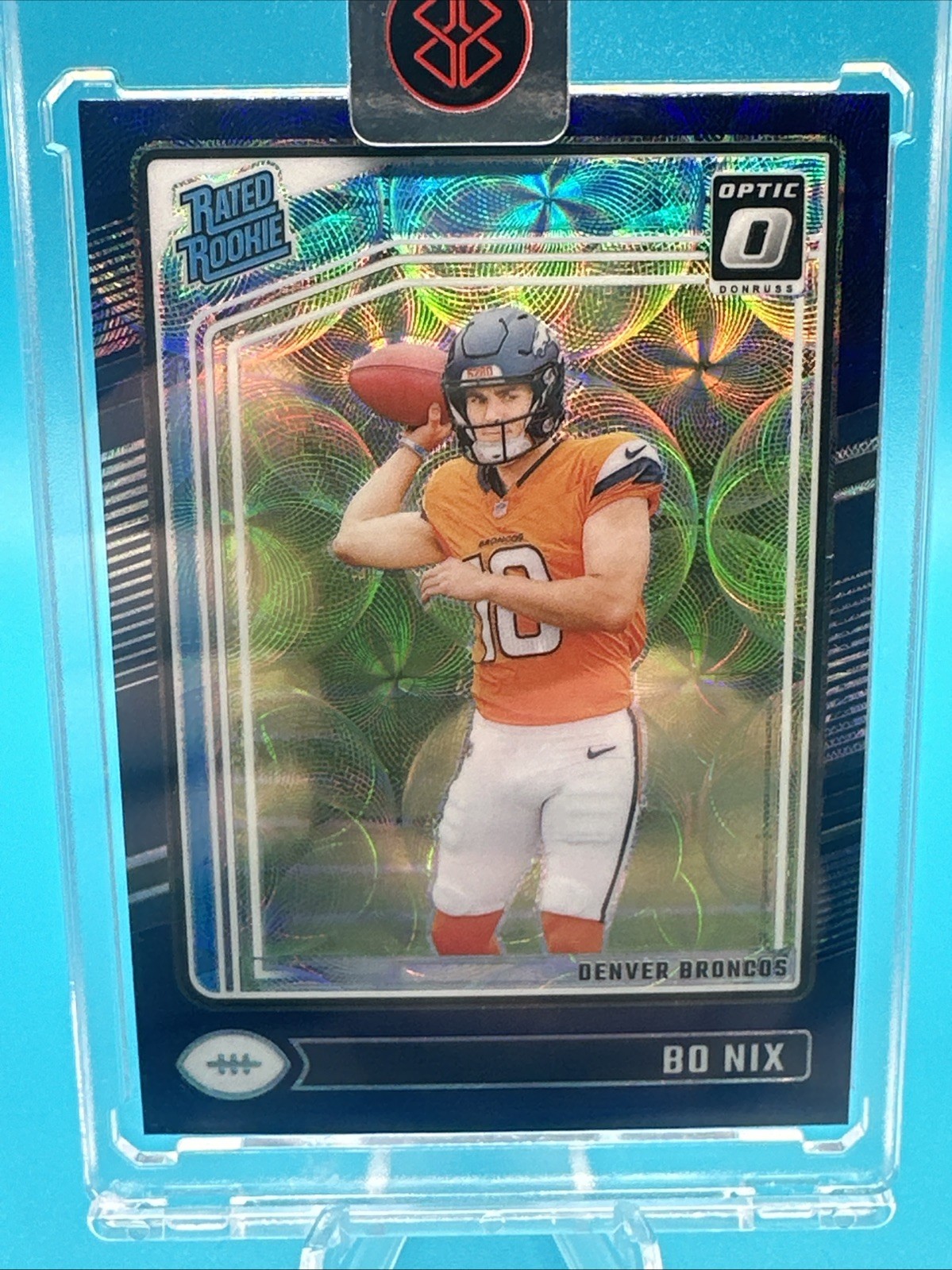 2024 Panini Donruss Optic - Rated Rookie Bo Nix #209 Purple Scope Prizm (RC)