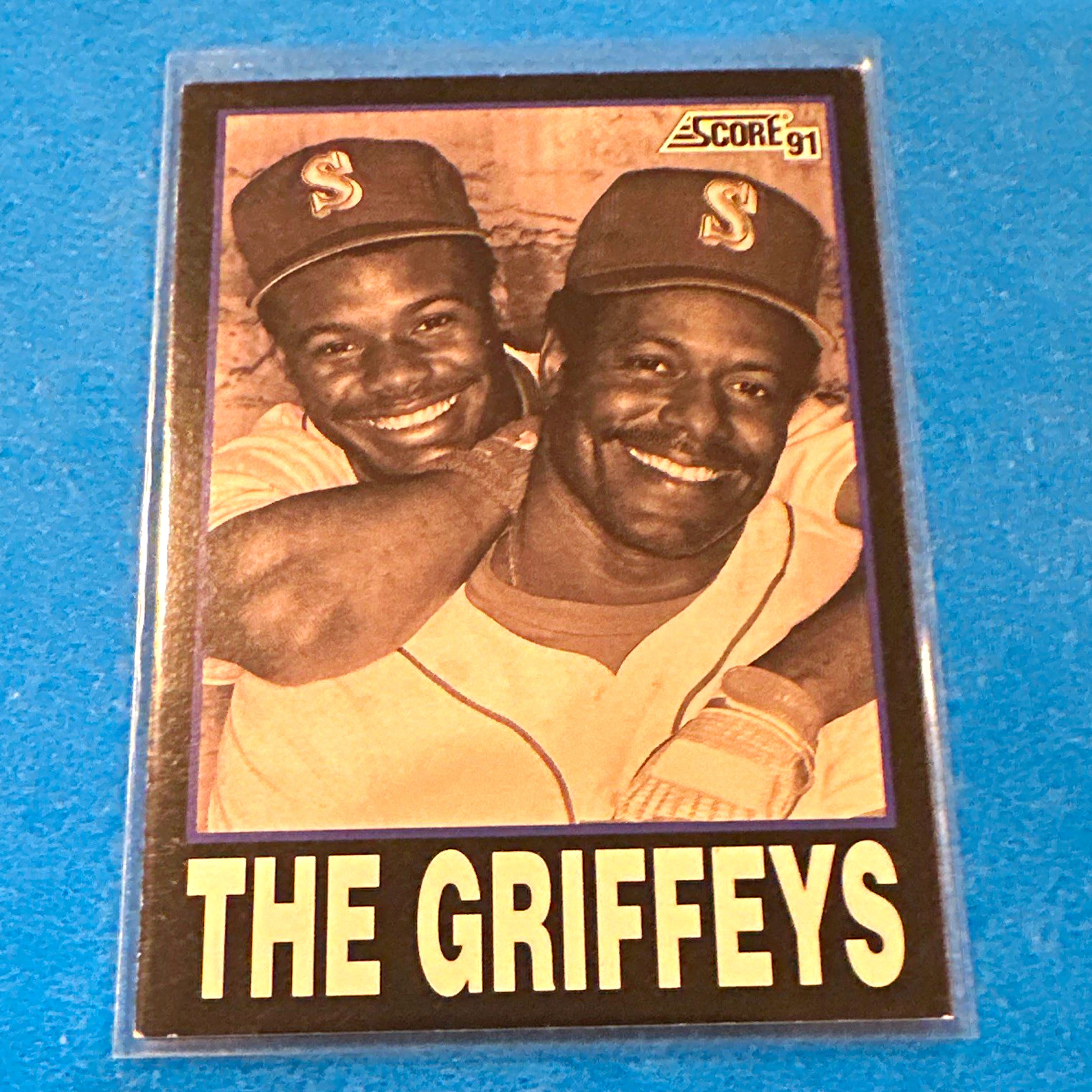 SCORE 1991 Score The Griffeys #841 Ken Griffey Sr./Jr. Seattle Mariners