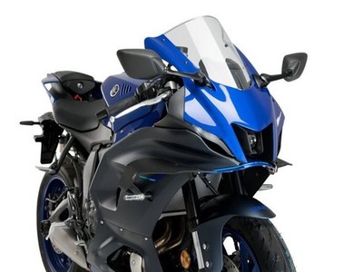 Puig Matt Black Racing Downforce Spoilers Yamaha YZF R7 2022-2025