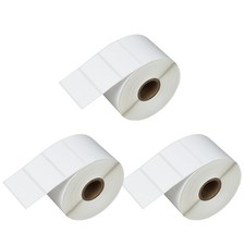 3 ROLLS 2''X1'' 1300/RL Direct Thermal Labels For Zebra LP2824 2422 2844 ZP450