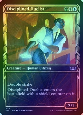 Disciplined Duelist Foil (304) Showcase Streets of New Capenna SNC MTG Magic