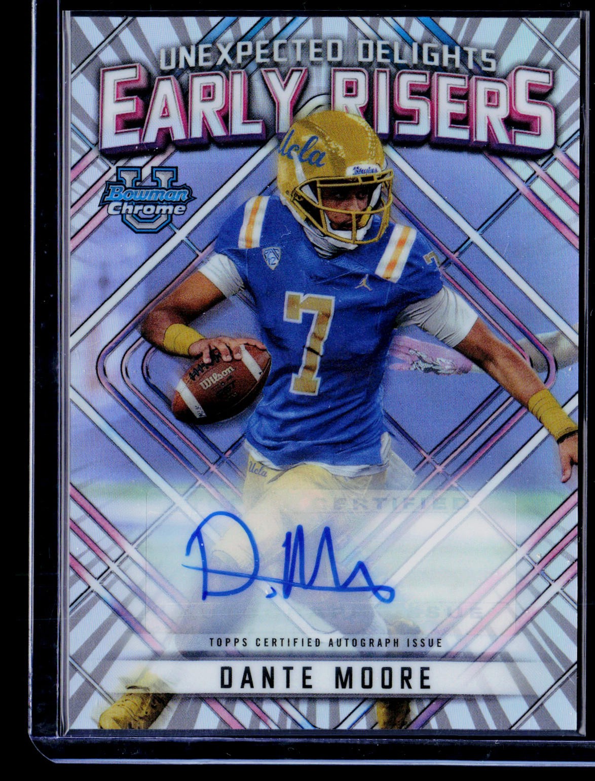 2023 Bowman U Chrome #ER-10 Dante Moore Early Risers Autographs /99 Rookie