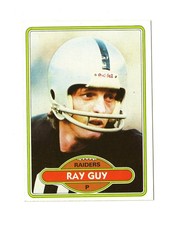 1980 Topps Football Ray Guy #310 Oakland Raiders
