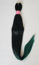 New 28" Easy Braid Green Hair Extension Pre-Stretched Halloween