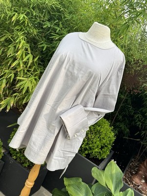 Solutione  lässiges & Edel  Bluse grau  D42-44 außergewöhnlich Schön