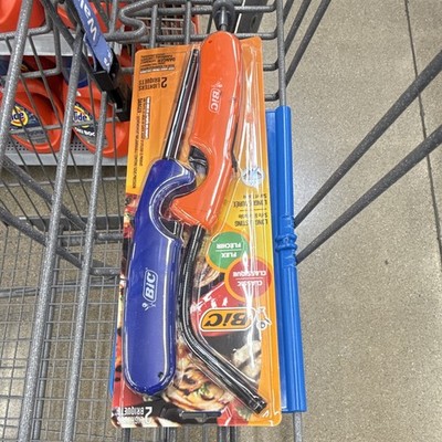 BIC Flexible Utility Lighter 2-Pack Blue Orange Unisex Multi-Purpose