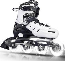 Inline Skates Kids  Adult Adjustable Fun Illuminating Skates Girls Boys Women