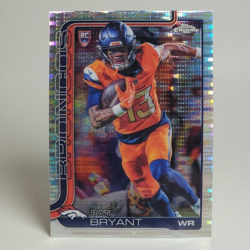 2025 Topps Chrome - Pat Bryant #313 Pulsar Refractor Rookie RC Denver Broncos