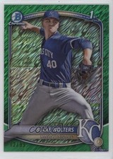 2025 Bowman Chrome Prospects Green Shimmer Refractor 12/99 Blake Wolters v7c