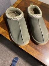 Dream Pairs Women Genuine Suede Indoor Outdoor Fluffy Slippers Size 5