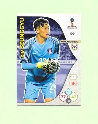 Carte Adrenalyn Russie 2018 - N°199 - République de Corée - Kim Seunggyu - Photo 1/2