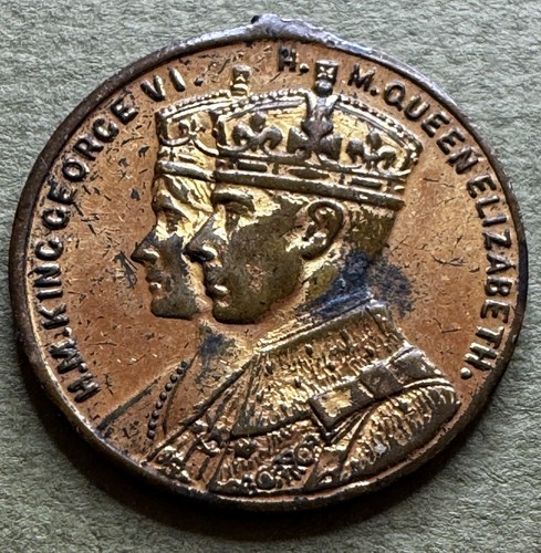 1937 Coronation of King George VI, W L Everard MP, Collectable 25mm Coin / Medal - Picture 2 of 2