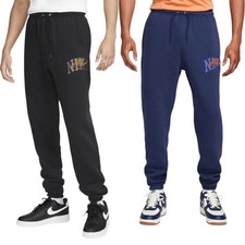 Image of Nike Mens Tracksuit Club Fleece Pullover Hoodie Cuffed Jogger Sportswear Black