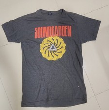 Soundgarden T-Shirt Grunge Chris Cornel Gray Graphic 90s Style M black Vintage 