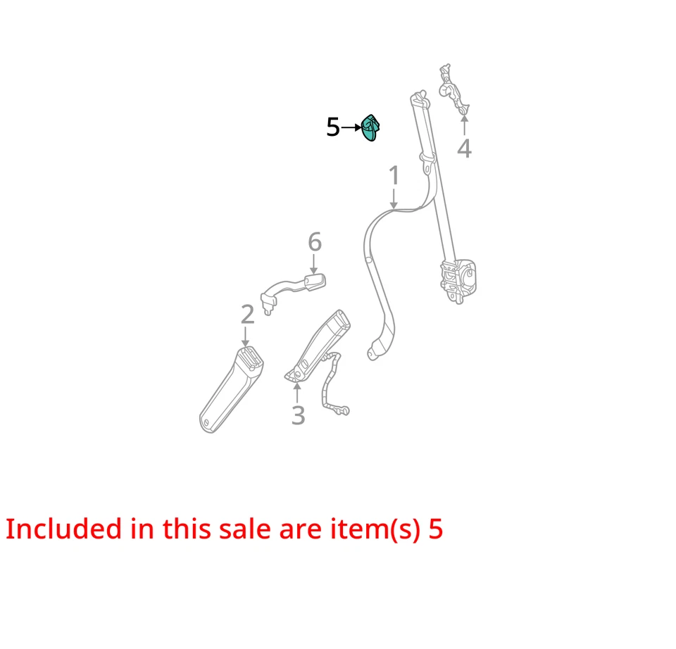 AJUSTADOR DE IONES SATURN 2003-2007, CORREA SHLDR P/ASIENTO 22712811 - NUEVO OEM Foto 2 de 3
