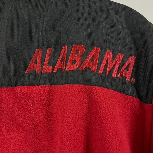 GENUINE STUFF SIZE XL RED FLEECE ALABAMA MENS JACKET EMBROIDERED - Picture 4 of 5