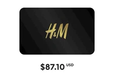 $87.10 H&M Gift Card (e-gift Card)