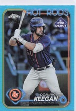 Dominic Keegan 2024 Topps Pro Debut #PDC-29 Chrome Aqua Refractor #/75