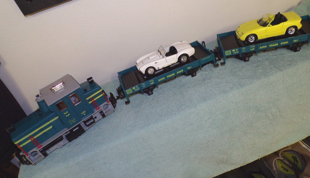LGB Limited Edition Auto Transport Set 72520 w Loco 20605 & 2 Auto