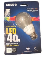 Cree Soft White Led 40w Omni Directoinal Dimmable Bulb 2700k450 Lumens Usa Made