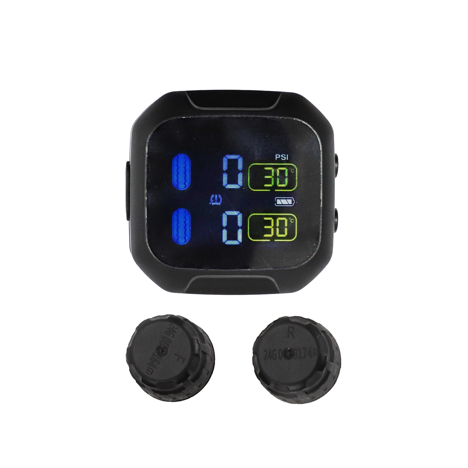 Sensore TPMS 433MHz per Moto,1 Set,Universale,Plastica/Metallo/Gomma