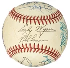 American League Hall Of Fame Multi Signed Baseball Pre Certified PSA/DNA