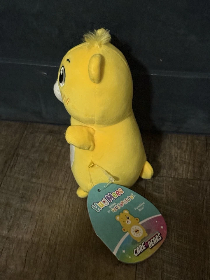 Juego de 4 Care Bears Squishmallows 6" HugMees Cheer Togetherness Funshine Bedtime Foto 4 de 4