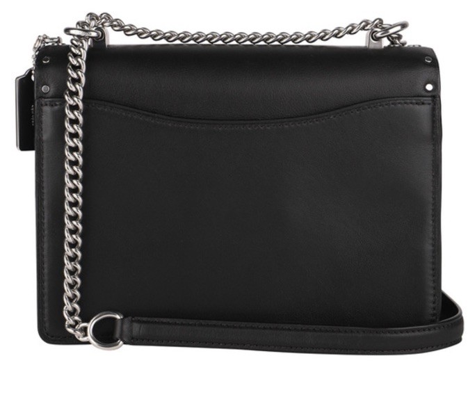 Coach Klare Crossbody Rivets Shoulder Bag Black Canvas Studed RARE 90400 image 9