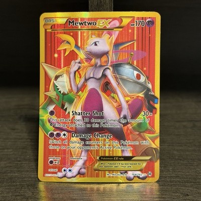 Pokémon TCG Mewtwo EX Full Art Secret Rare Card XY Breakthrough 164/162 LP-MP