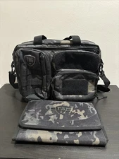 Tactical Baby Gear TBG Diaper Bag With Strap Black Camo & Diaper Change Pad