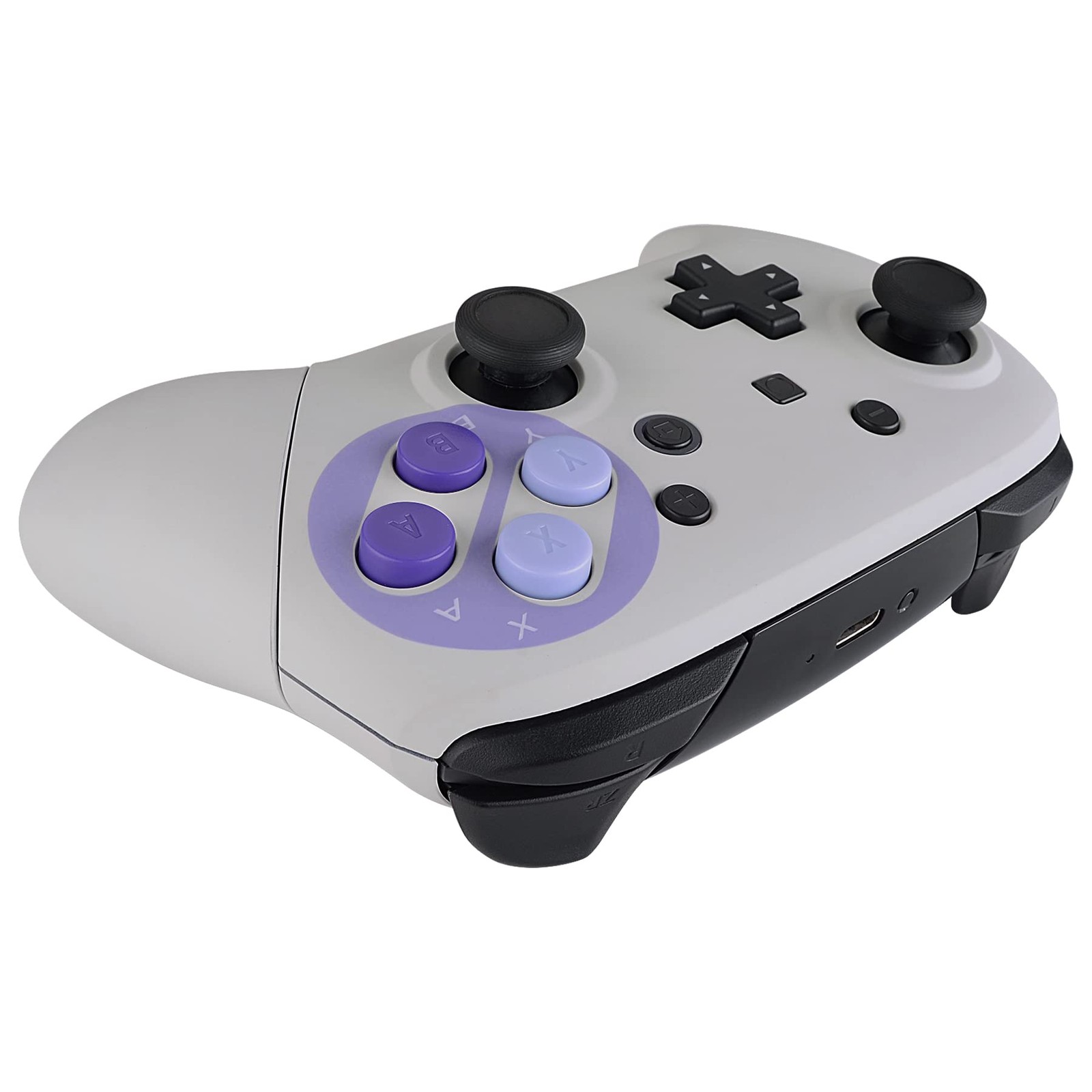 Coque manette Switch Pro de remplacement finition rétro mate - 4