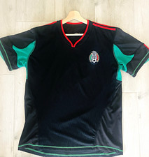 Mexico National Team Soccer Jersey Shirt Black/Green/Red Size Large