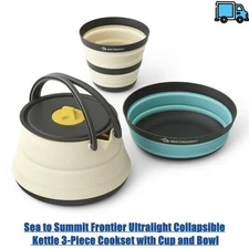 Sea to Summit Frontier Ultralight Collapsible Kettle 3-Piece Cookset with Cup an