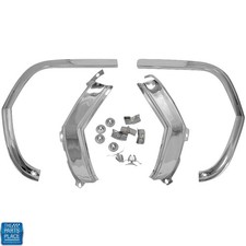 1965 Chevrolet Chevelle Malibu El Camino Eyebrow Molding Set 4pc With Clips