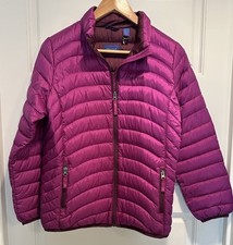 Marmot Jacket Youth XL or Women M Purple 600 Fill Puffer Duck Down Zip Pockets