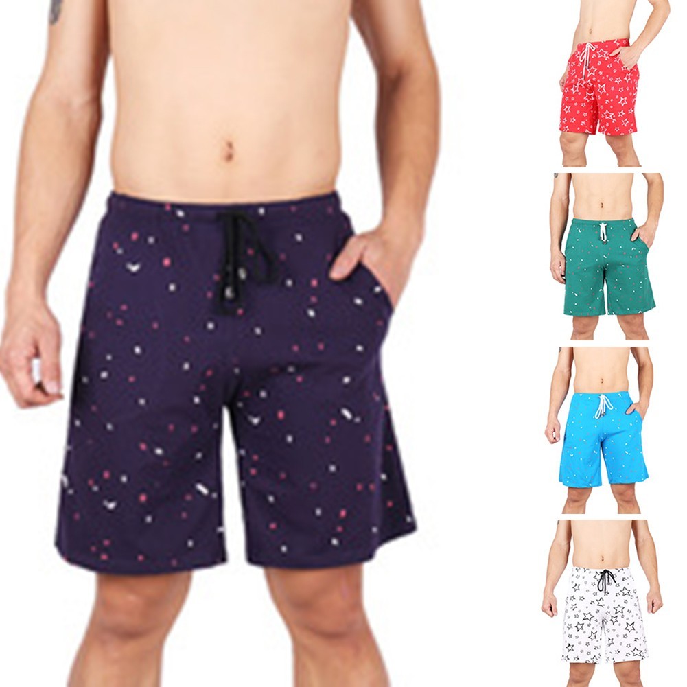 Mens Cotton Sports Boxers Underwear Loose Fit Soft Comfortable Long Legs