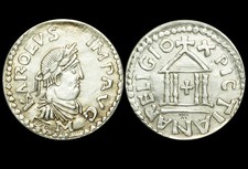 AACHEN: Silber-Medaille 1978, Feinsilber. KARL DER GRO&szlig;E - "PORTRAIT-DENIER".