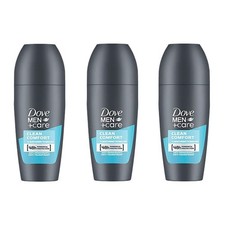 3 Pack Dove Clean Comfort Roll On 48 Hour Antiperspirant Deodorant, 50ml/1.7 oz.