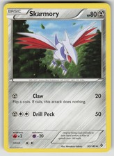 Skarmory 95/149 Uncommon Boundaries Crossed Pokemon Moderately Played