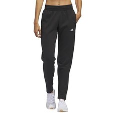 NEW Adidas Women's Relaxed Fit Tapered Legs Fleece Pant Black Medium M Ankle