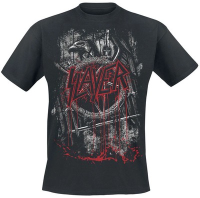 Slayer T-Shirt Herren Dripping Eagle schwarz Band-Merch, Bands