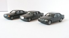 herpa Mercedes 190 (W 201)/C-Klasse (W 202)/S-Klasse (W 126) Konvolut 3x