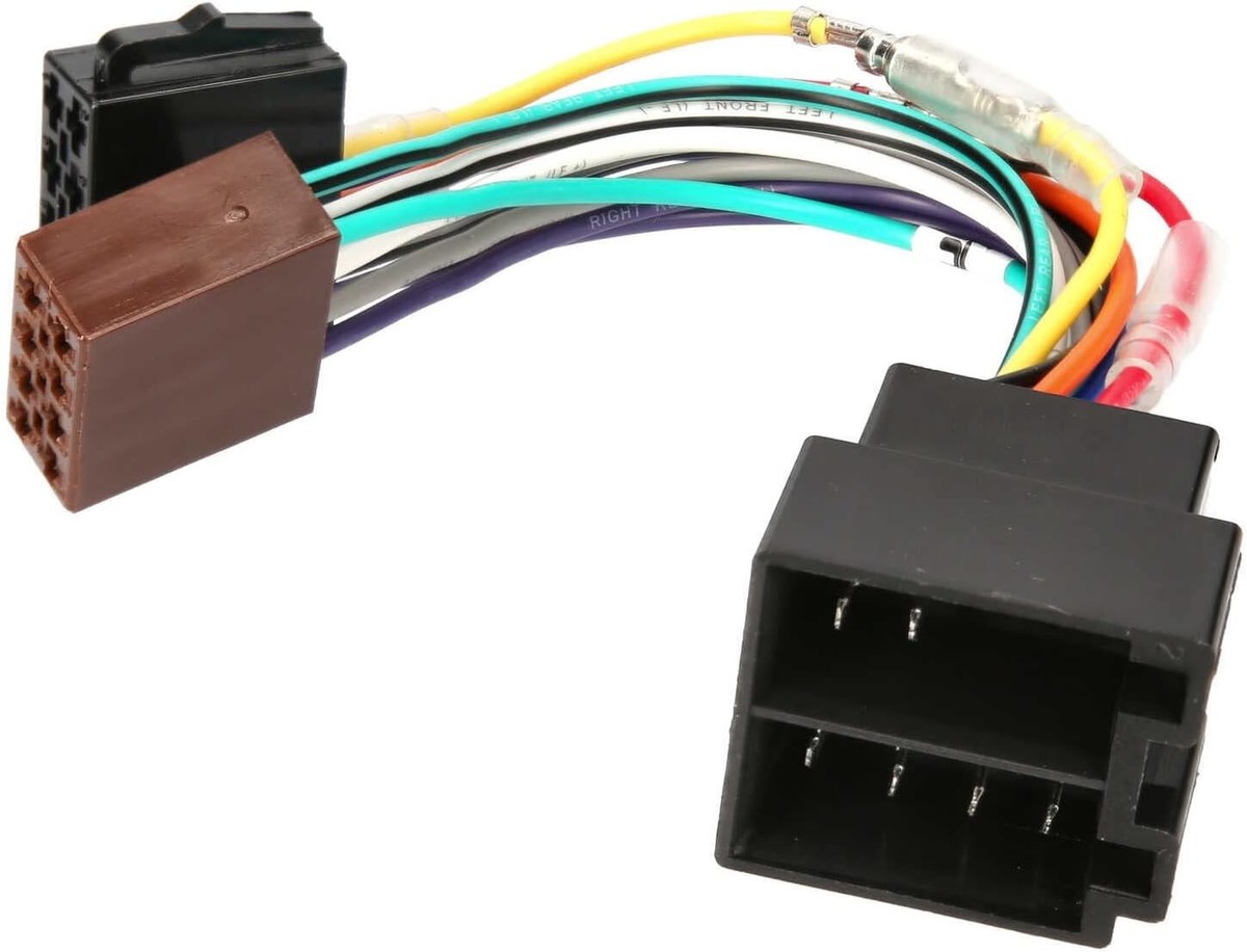 Adattatore per Cablaggio Femmina per Auto, Adattatore per Connettore per Cablaggio Radio con Spina ISO a 16 Pin per Auto Adattatore Ausiliario Stereo per Kenwood JVC Terminali e cablaggi Terminali e