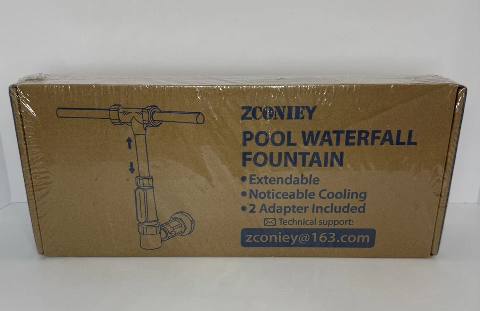 Schwimmbad Wasserfall Brunnen Spray - 2 Brunnenköpfe Wassersprinkler Neu