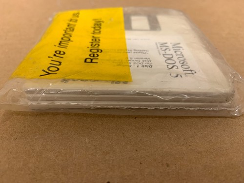 Microsoft MS-DOS 5.0 Operating System ON 3.5" DISK - Picture 2 of 3