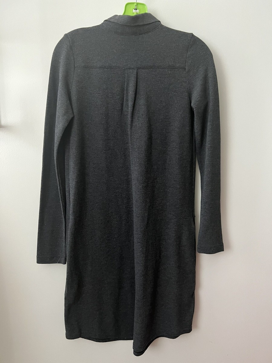 Lacoste Long Sleeve Polo Dress With Belt Granit Size 0 Extra Small NWT |  eBay