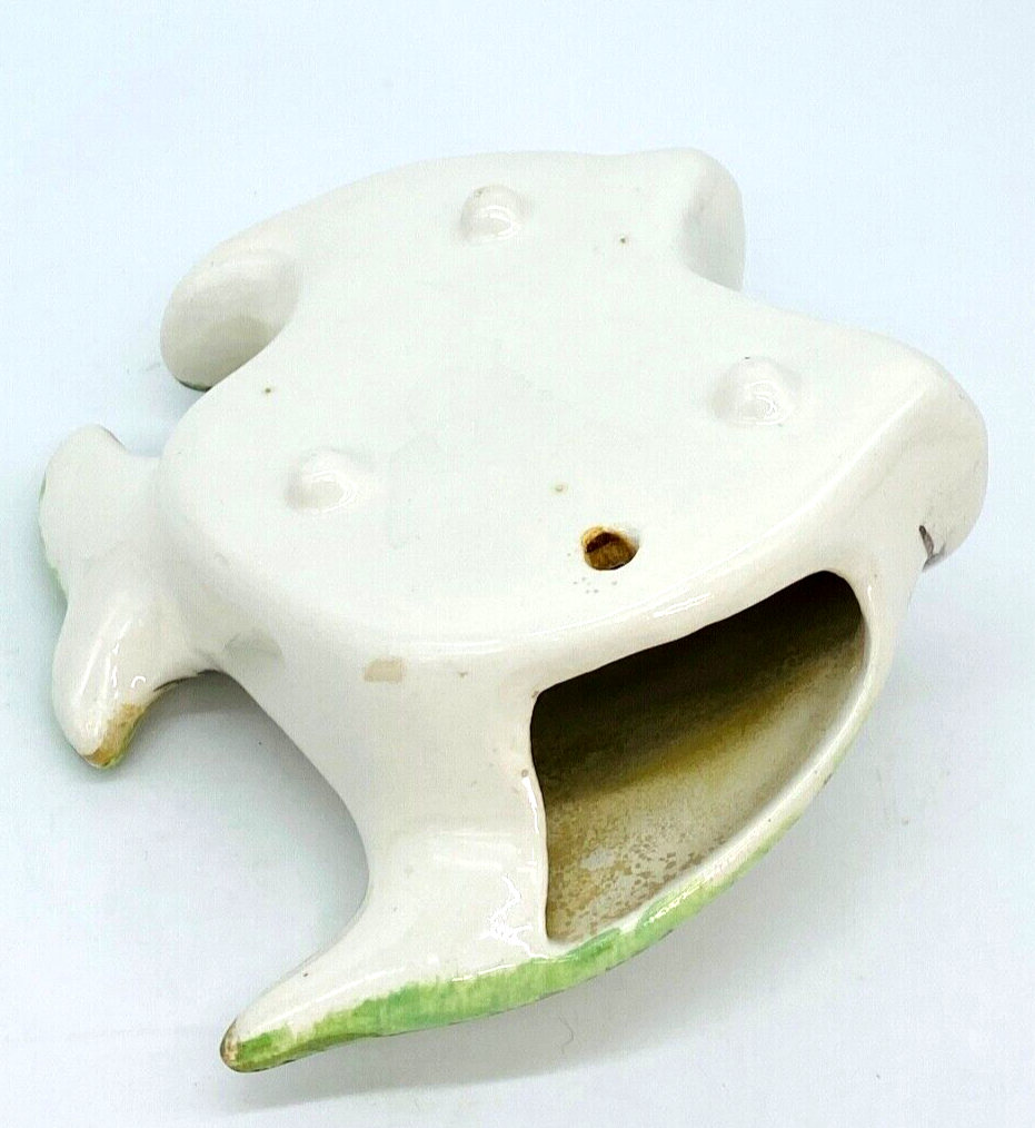 Vintage Ceramic Fish Wall Plaque Planter Bonus Japan Fish Figurine 1950