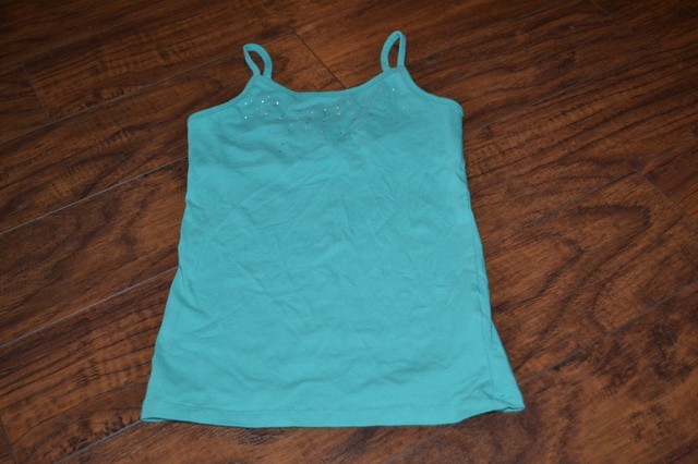 teal spaghetti strap top