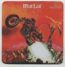 Meatloaf 1977 Bat Out of Hell Record Album cover COASTER -