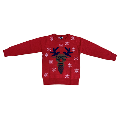 MAGLIONE NATALIZIO YOURS JUNIOR BAMBINO RAGAZZO 8/16 ANNI 85%PC 15